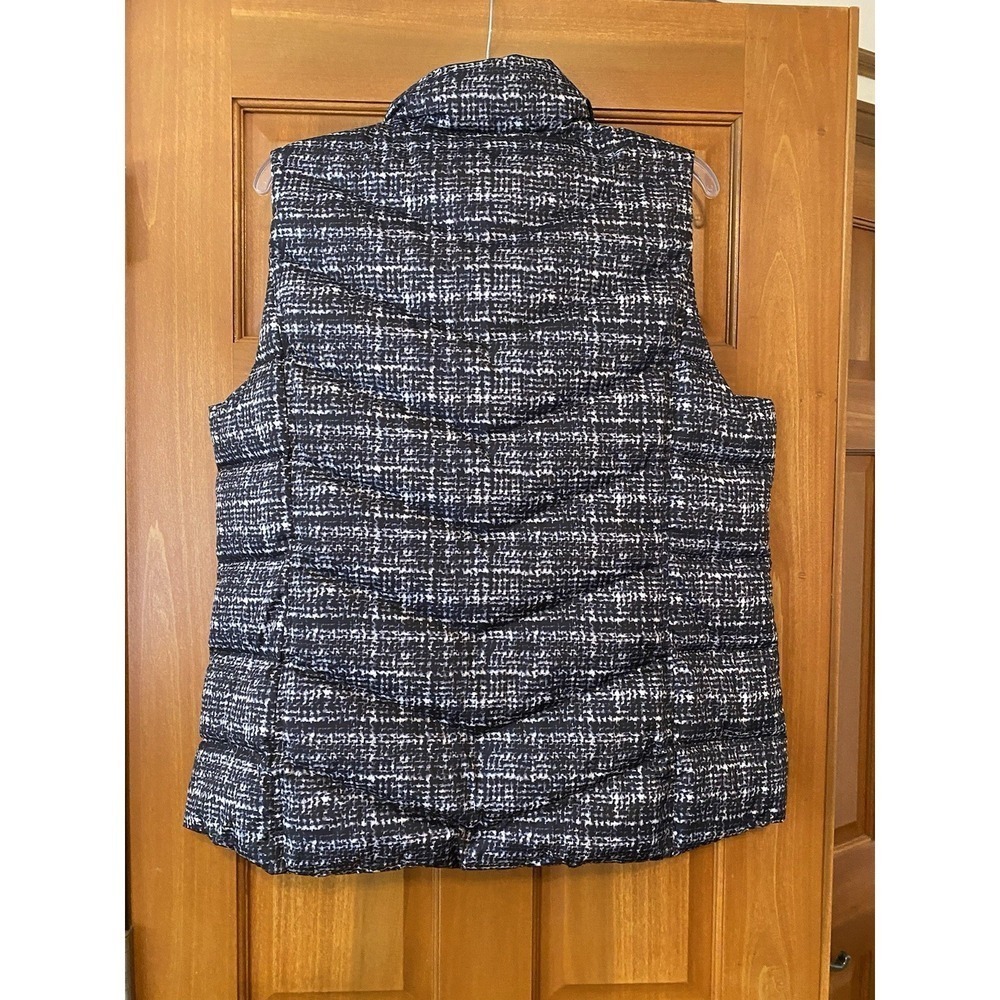Lands' End NEW Women's HyperDry 600 Down Puffer Vest Black Gray L 14-16 - Picture 6 of 7